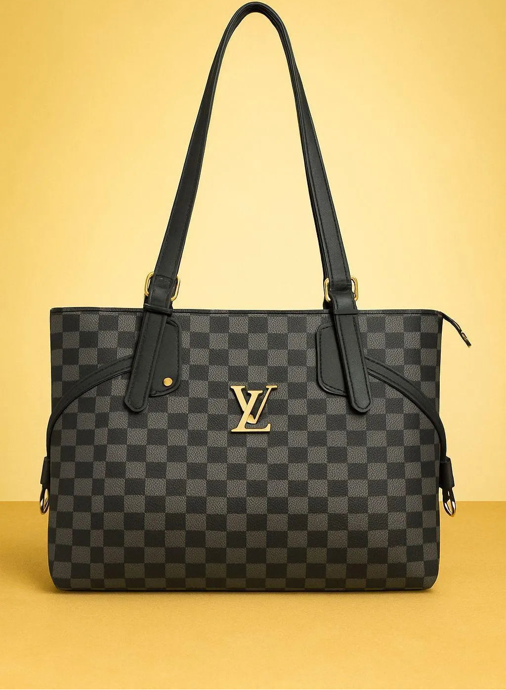 Women's PU Leather Plain Shoulder Bag