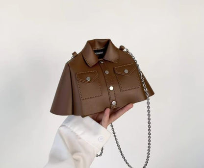 Stylish Girl's Black Rexine Shoulder Bag - 1 Pcs