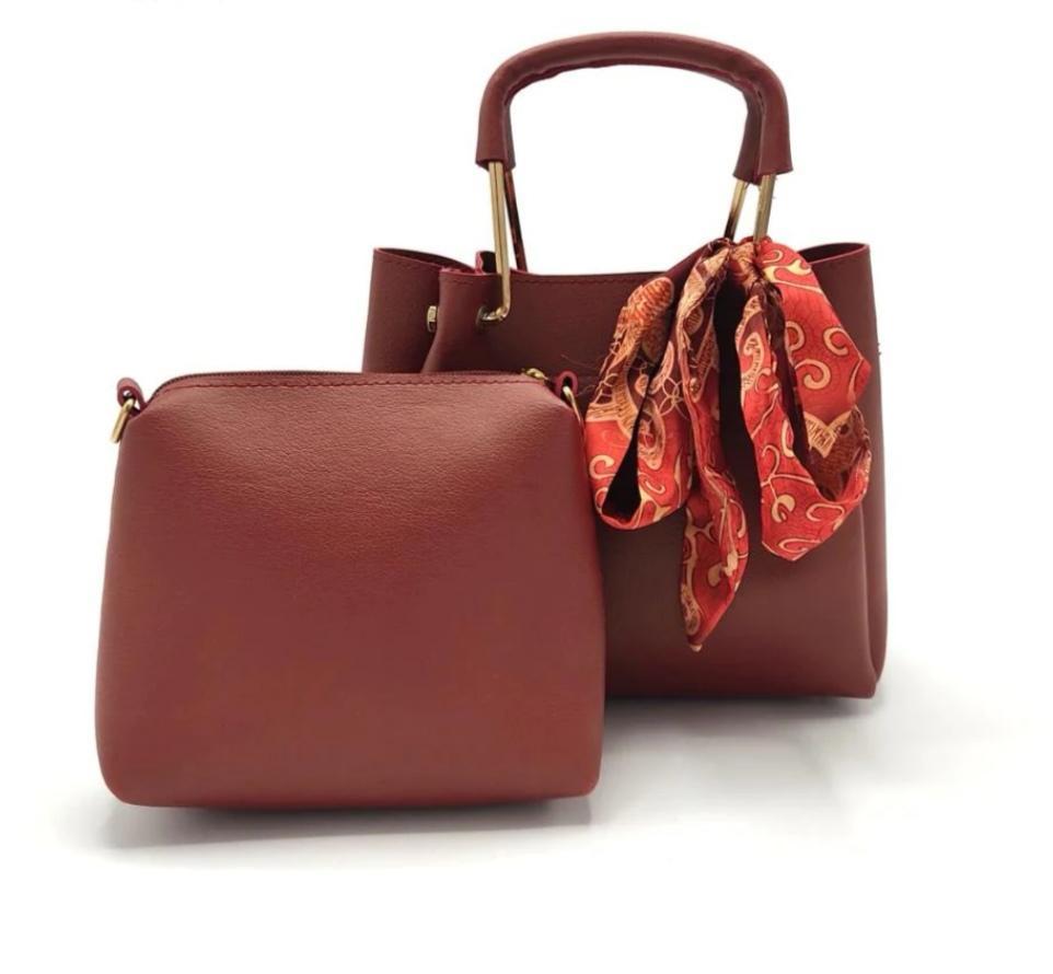 Women's PU Leather Plain Shoulder Bag