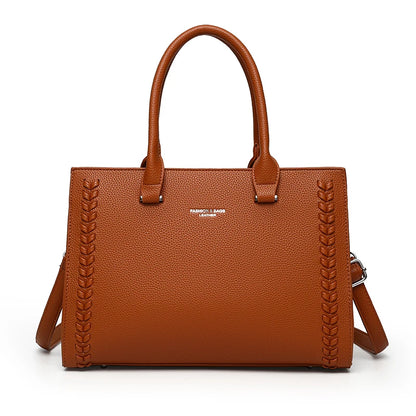 High Quality Women PU Leather Handbags Fashion Ladies 3 Pieces Set Shoulder Messenger Bags Casual Female New Tote Shopping Bag