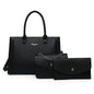 High Quality Women PU Leather Handbags Fashion Ladies 3 Pieces Set Shoulder Messenger Bags Casual Female New Tote Shopping Bag